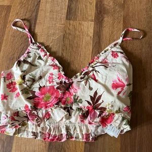 Floral crop top
